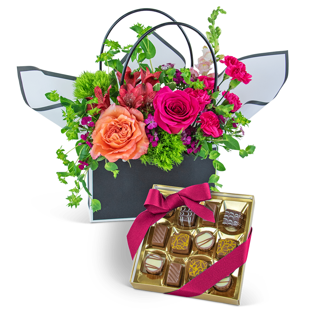 Love and Chocolate Blooming Tote Ensemble