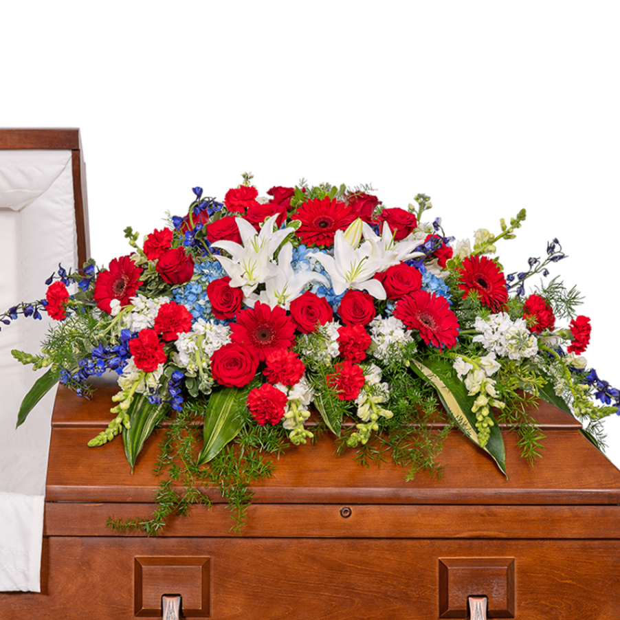 Stars and Stripes Forever Casket Spray