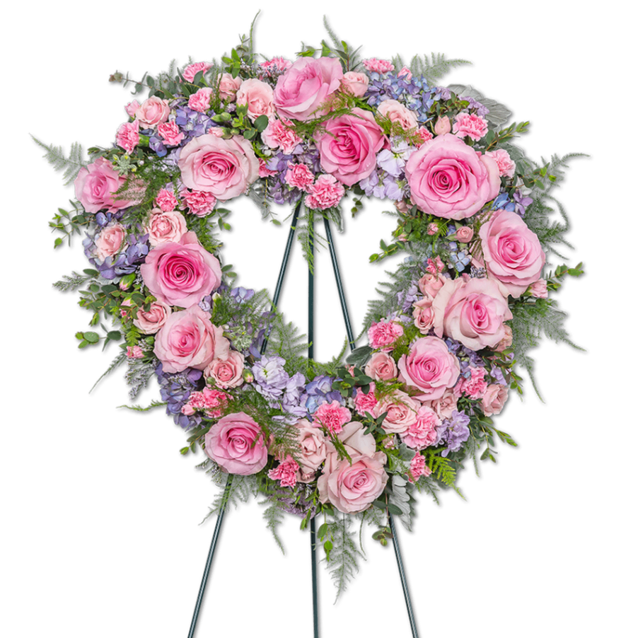 Glorious Garden Standing Heart