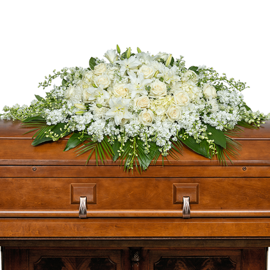 Pure Serenity Grande Casket Spray